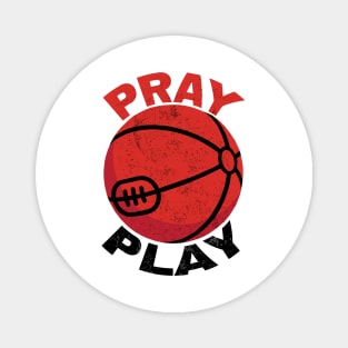 Basketball Pray and Play Magnet